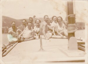 RALPH RICKETTS, TREVOR DAVIS & CREW ON GLENIFER CIRCA 1932 019