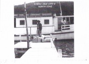 BOB EDWARDS ON KAWAU ISLE NORTH HARBOUR KAWAU ISLAND 1970s