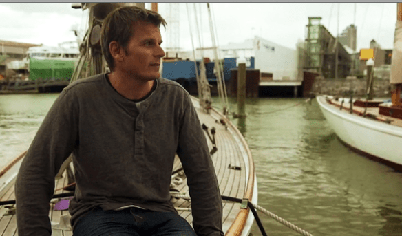 Dean Barker chatting about sailing on the Waitemata