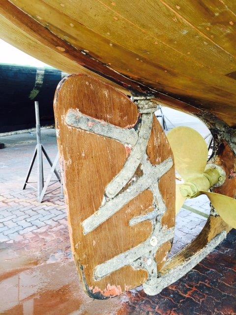 rudder electrochemical damage