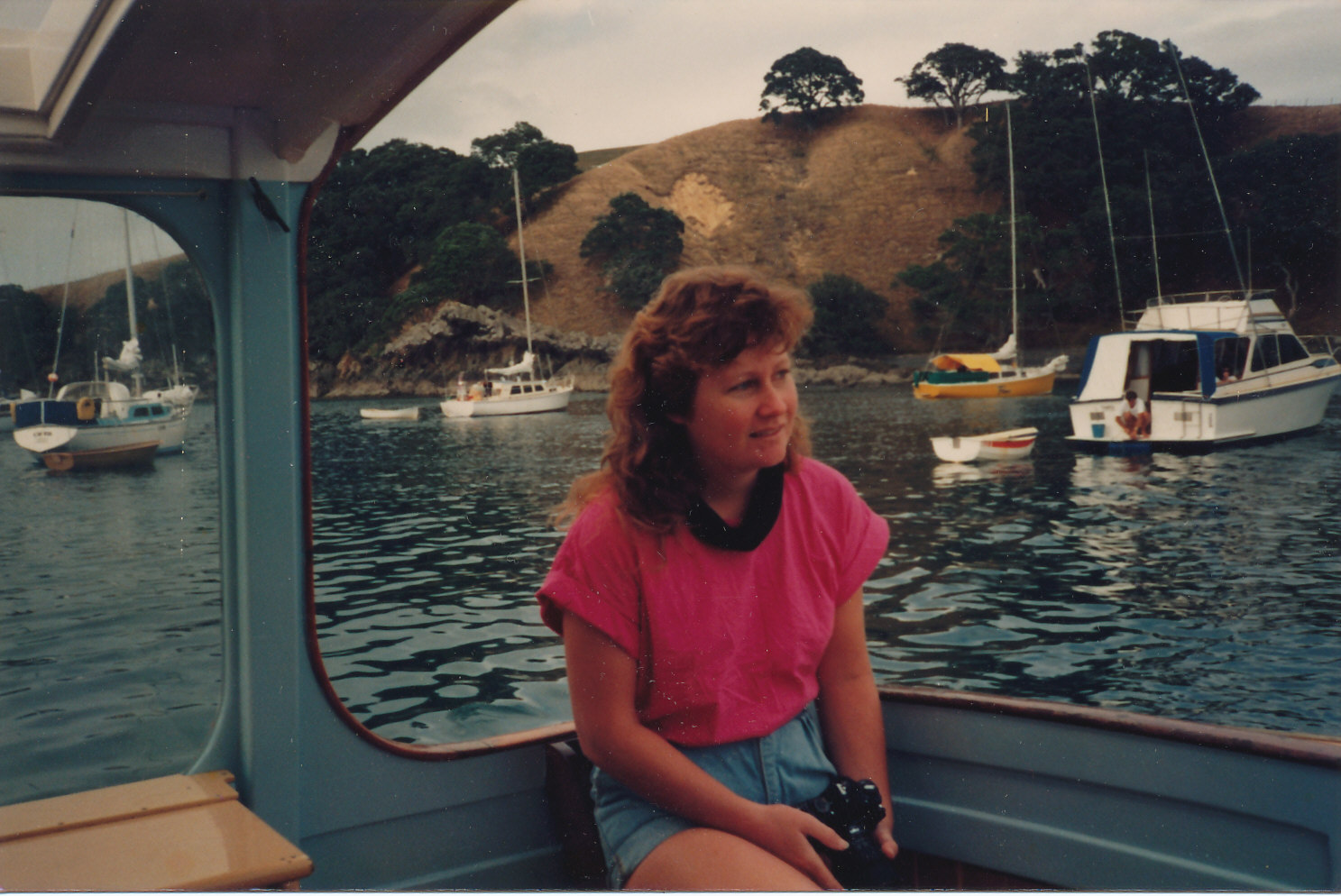 Elaine aboard Mataroa