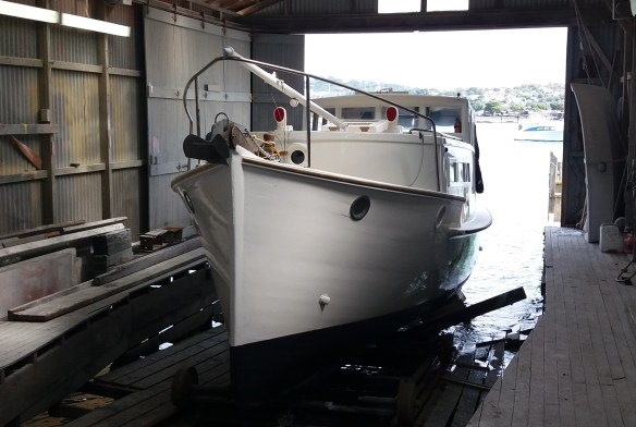 Re-glassed and back into the water