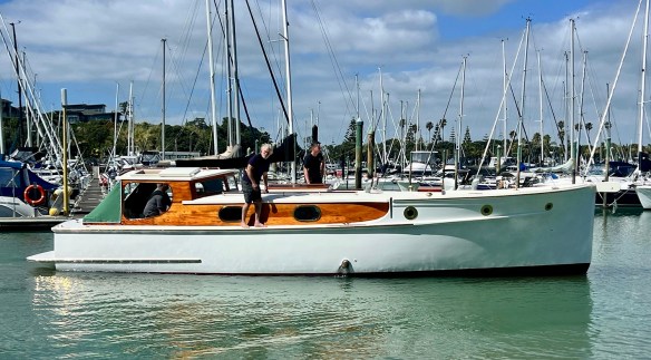 CLASSIC WOODEN LAUNCH MATAROA RETURNS HOME & GETS SOME TLC ...